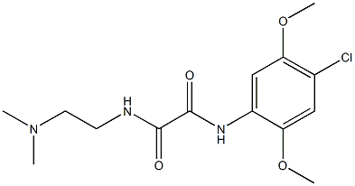 N~1~-(4-chloro-2,5-dimethoxyphenyl)-N~2~-[2-(dimethylamino)ethyl]ethanediamide Struktur