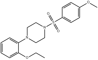 1-(2-ethoxyphenyl)-4-[(4-methoxyphenyl)sulfonyl]piperazine Structure