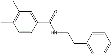 3,4-dimethyl-N-(2-phenylethyl)benzamide Structure