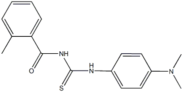 N-[4-(dimethylamino)phenyl]-N'-(2-methylbenzoyl)thiourea Struktur