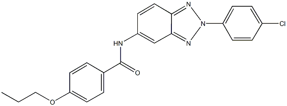 N-[2-(4-chlorophenyl)-2H-1,2,3-benzotriazol-5-yl]-4-propoxybenzamide Structure
