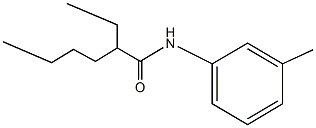 2-ethyl-N-(3-methylphenyl)hexanamide Struktur