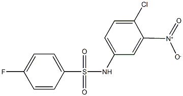 N-{4-chloro-3-nitrophenyl}-4-fluorobenzenesulfonamide Structure