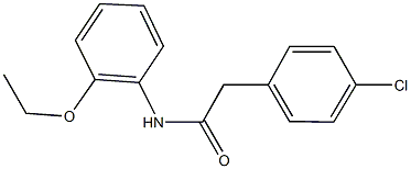 2-(4-chlorophenyl)-N-(2-ethoxyphenyl)acetamide Struktur