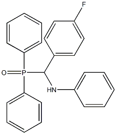 N-[(diphenylphosphoryl)(4-fluorophenyl)methyl]aniline Struktur