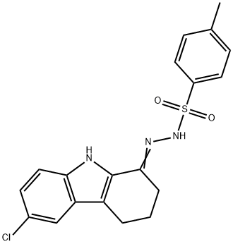 N'-(6-chloro-2,3,4,9-tetrahydro-1H-carbazol-1-ylidene)-4-methylbenzenesulfonohydrazide Structure