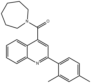 4-(1-azepanylcarbonyl)-2-(2,4-dimethylphenyl)quinoline Structure