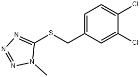 5-[(3,4-dichlorobenzyl)sulfanyl]-1-methyl-1H-tetraazole Structure