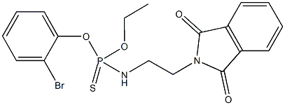 O-(2-bromophenyl) O-ethyl 2-(1,3-dioxo-1,3-dihydro-2H-isoindol-2-yl)ethylamidothiophosphate Structure