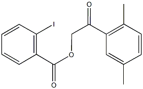 2-(2,5-dimethylphenyl)-2-oxoethyl 2-iodobenzoate Structure
