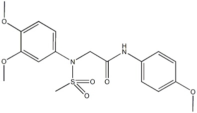 2-[3,4-dimethoxy(methylsulfonyl)anilino]-N-(4-methoxyphenyl)acetamide Structure