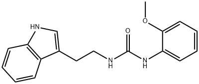N-[2-(1H-indol-3-yl)ethyl]-N'-(2-methoxyphenyl)urea Struktur