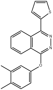 1-(3,4-dimethylphenoxy)-4-thien-2-ylphthalazine Structure