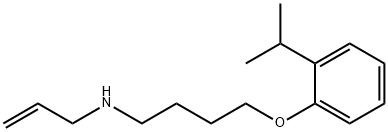 N-allyl-N-[4-(2-isopropylphenoxy)butyl]amine Struktur