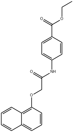 ethyl 4-{[(1-naphthyloxy)acetyl]amino}benzoate Structure
