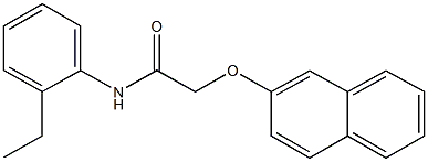 N-(2-ethylphenyl)-2-(2-naphthyloxy)acetamide Struktur