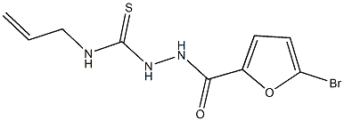 N-allyl-2-(5-bromo-2-furoyl)hydrazinecarbothioamide Struktur