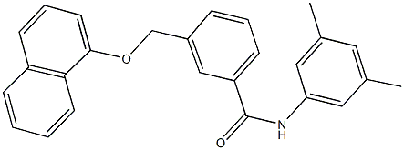 N-(3,5-dimethylphenyl)-3-[(1-naphthyloxy)methyl]benzamide Structure
