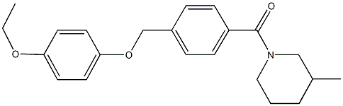 1-{4-[(4-ethoxyphenoxy)methyl]benzoyl}-3-methylpiperidine|(4-((4-乙氧基苯氧基)甲基)苯基)(3-甲基哌啶-1-基)甲酮