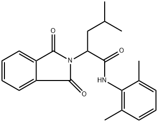 N-(2,6-dimethylphenyl)-2-(1,3-dioxo-1,3-dihydro-2H-isoindol-2-yl)-4-methylpentanamide Structure