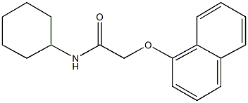 N-cyclohexyl-2-(1-naphthyloxy)acetamide Structure