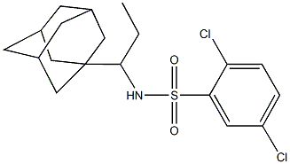 N-[1-(1-adamantyl)propyl]-2,5-dichlorobenzenesulfonamide Structure
