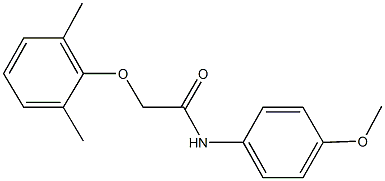 2-(2,6-dimethylphenoxy)-N-(4-methoxyphenyl)acetamide Struktur