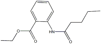 ethyl 2-(pentanoylamino)benzoate Struktur