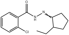 2-chloro-N'-(2-ethylcyclopentylidene)benzohydrazide Structure