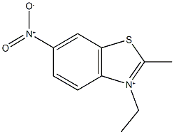 3-ethyl-2-methyl-6-nitro-1,3-benzothiazol-3-ium Struktur