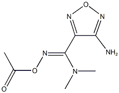 N'-(acetyloxy)-4-amino-N,N-dimethyl-1,2,5-oxadiazole-3-carboximidamide Structure