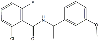 2-chloro-6-fluoro-N-[1-(3-methoxyphenyl)ethyl]benzamide Structure