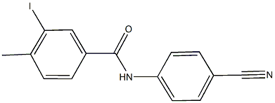 N-(4-cyanophenyl)-3-iodo-4-methylbenzamide Struktur