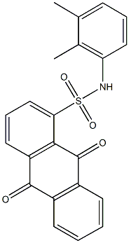 N-(2,3-dimethylphenyl)-9,10-dioxo-9,10-dihydro-1-anthracenesulfonamide Structure