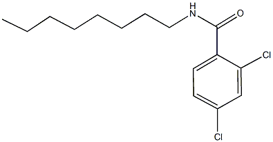 2,4-dichloro-N-octylbenzamide Structure
