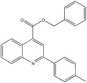 benzyl 2-(4-methylphenyl)-4-quinolinecarboxylate Structure
