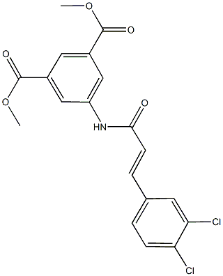dimethyl 5-{[3-(3,4-dichlorophenyl)acryloyl]amino}isophthalate Struktur