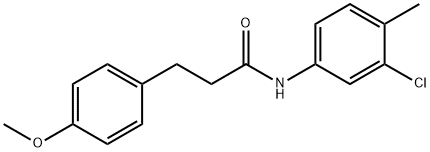 N-(3-chloro-4-methylphenyl)-3-(4-methoxyphenyl)propanamide Struktur