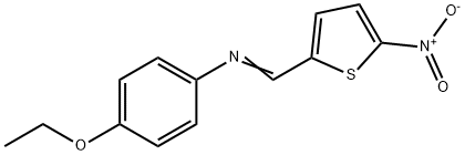 4-ethoxy-N-[(5-nitro-2-thienyl)methylene]aniline Struktur