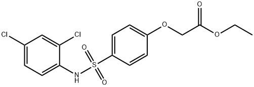 ethyl {4-[(2,4-dichloroanilino)sulfonyl]phenoxy}acetate Structure