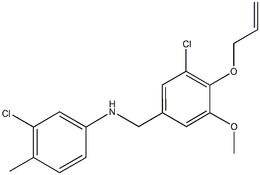 N-[4-(allyloxy)-3-chloro-5-methoxybenzyl]-N-(3-chloro-4-methylphenyl)amine Struktur