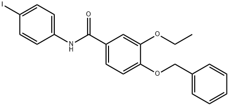 4-(benzyloxy)-3-ethoxy-N-(4-iodophenyl)benzamide Struktur