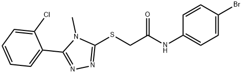 N-(4-bromophenyl)-2-{[5-(2-chlorophenyl)-4-methyl-4H-1,2,4-triazol-3-yl]sulfanyl}acetamide Structure