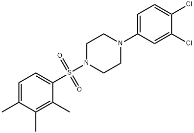 1-(3,4-dichlorophenyl)-4-[(2,3,4-trimethylphenyl)sulfonyl]piperazine Structure