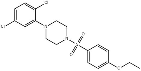 1-(2,5-dichlorophenyl)-4-[(4-ethoxyphenyl)sulfonyl]piperazine Structure