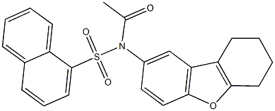 N-acetyl-N-(6,7,8,9-tetrahydrodibenzo[b,d]furan-2-yl)-1-naphthalenesulfonamide Structure