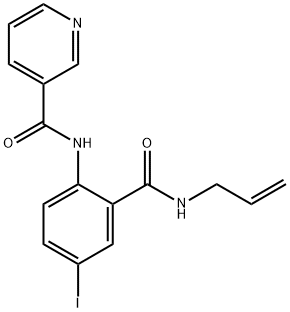 N-{2-[(allylamino)carbonyl]-4-iodophenyl}nicotinamide Struktur