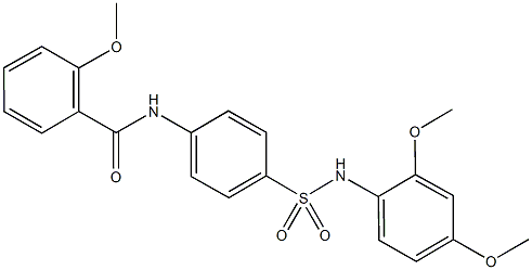 N-{4-[(2,4-dimethoxyanilino)sulfonyl]phenyl}-2-methoxybenzamide Struktur