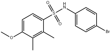 N-(4-bromophenyl)-4-methoxy-2,3-dimethylbenzenesulfonamide Structure