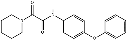 2-oxo-N-(4-phenoxyphenyl)-2-(1-piperidinyl)acetamide Structure